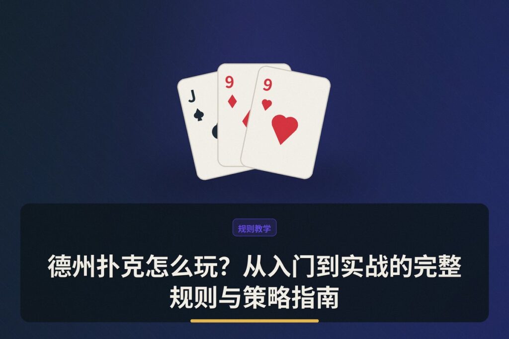 德州扑克怎么玩 - 德州扑克怎么玩？从入门到实战的完整规则与策略指南