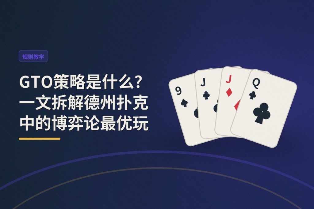 GTO策略是什么 - GTO策略是什么？一文拆解德州扑克中的博弈论最优玩法