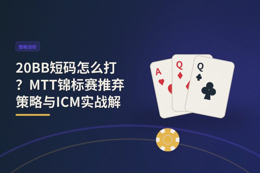 20BB短码MTT锦标赛打法 - 20BB短码怎么打?MTT锦标赛推弃策略与ICM实战解析