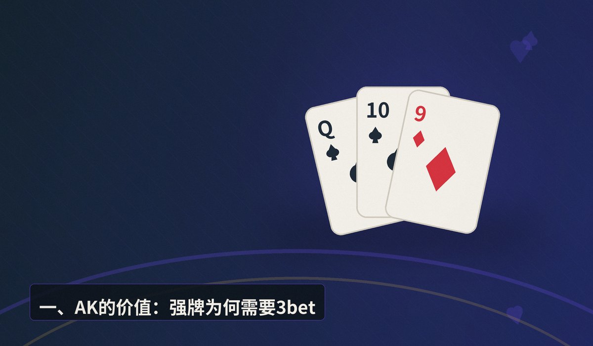 AK翻前要不要3bet - AK翻前要不要3bet?从价值、阻断到位置的全面解析